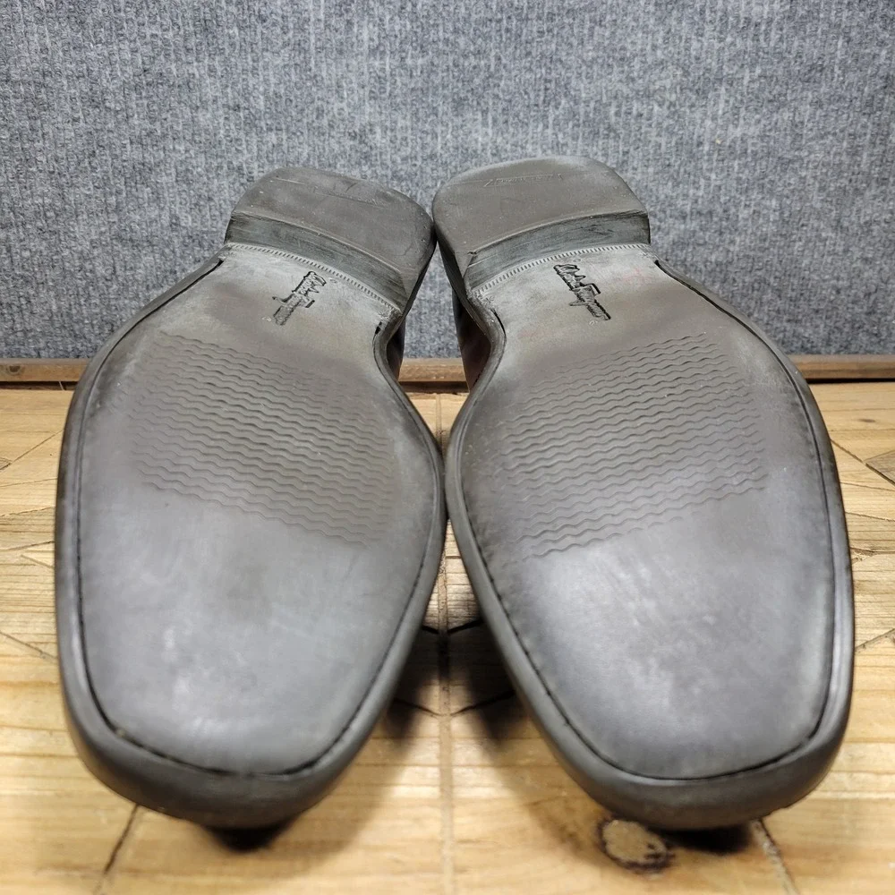 Salvatore Ferragamo Mens 13 D Brown Leather Chelsea‎ Boots Dress Shoes